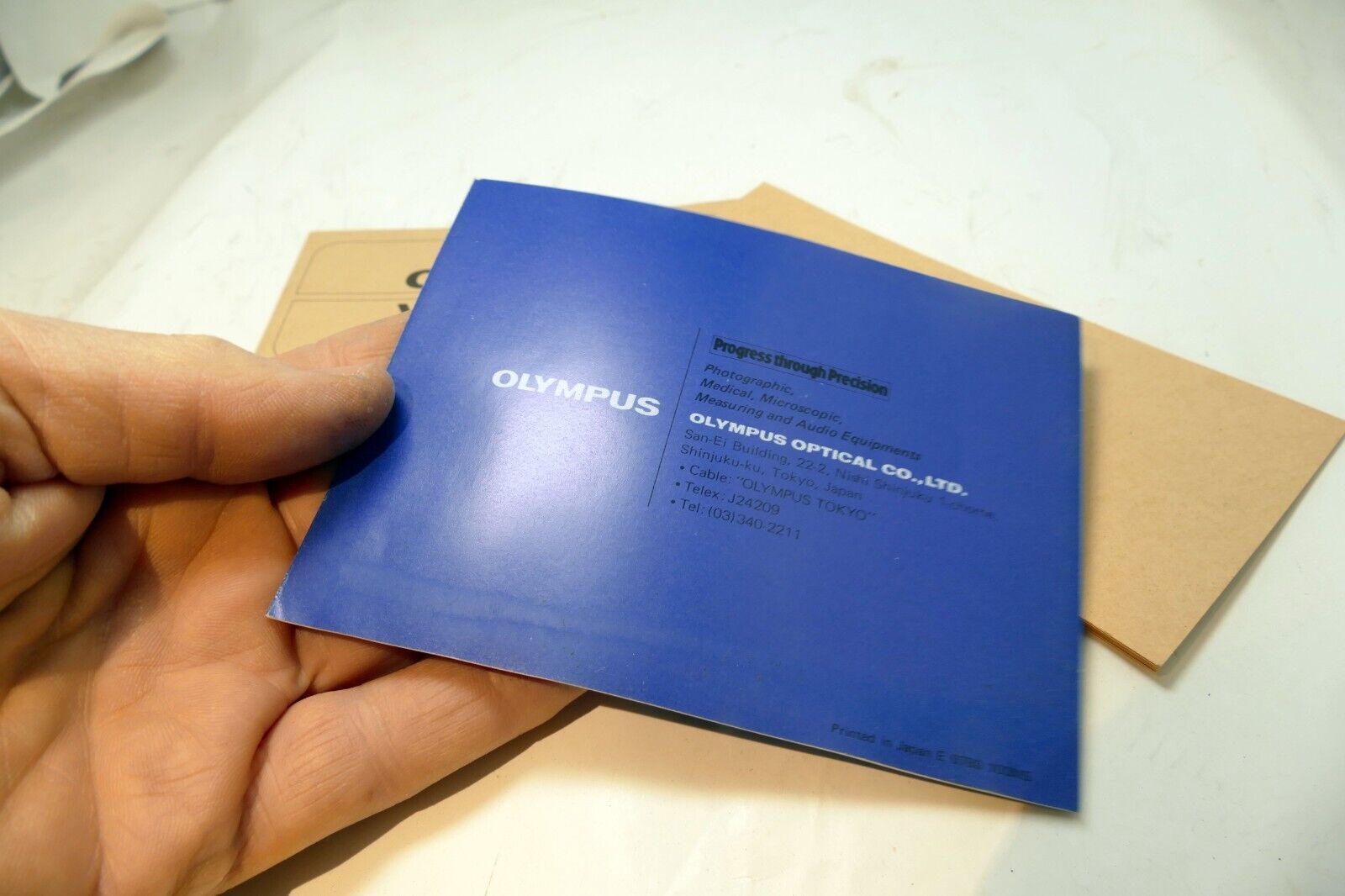 Olympus OM-2 camera warranty card vintage 1970's