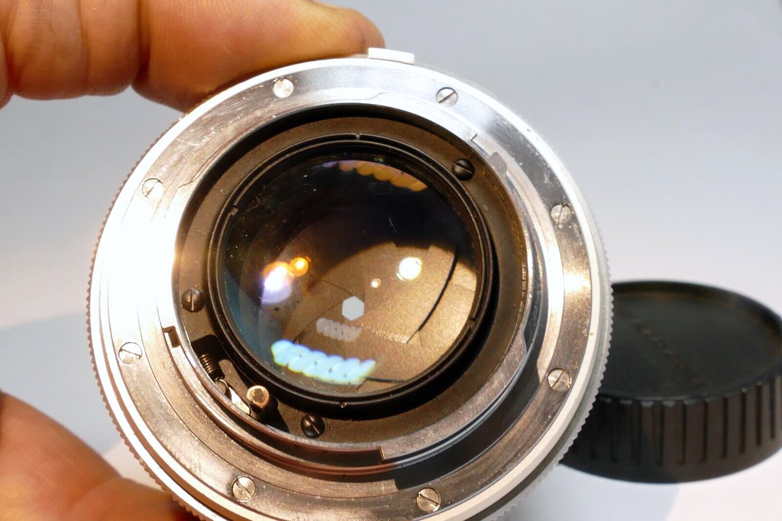 Minolta  58mm f1.4 Lens manual focus MC Rokkor-PF  w/ fungus AS IS PARTS