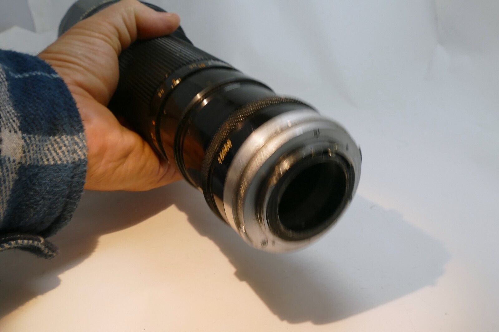 Canon FD 400mm f4.5 SSC Lens converted to Olympus OM mount OM-1n 2N 4ti