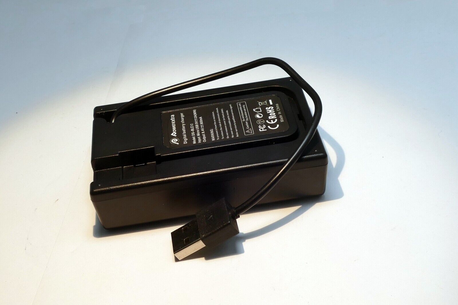 Double Powerextra Battery Charger For Panasonic 2X  DMW-BLC12 for FZ1000 USB