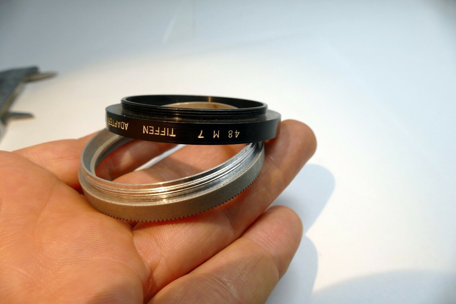 48mm screw in type to series 7 VII ring metal adapter ring filter holder TLR