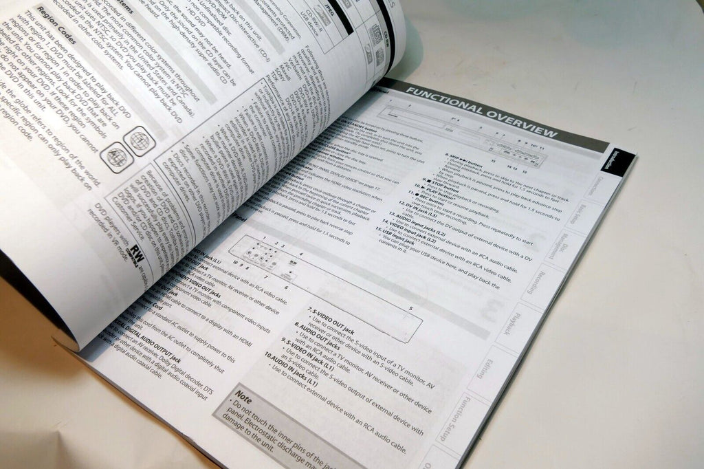 Manual Instruction Guide for Toshiba DVD Video recorder DR430KU