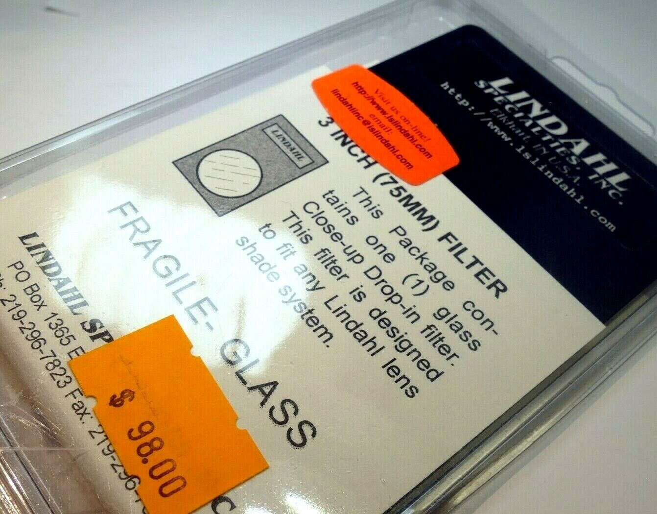 Close-up +2 Macro lens Filter drop in square 3X3" for Lindahl specialties