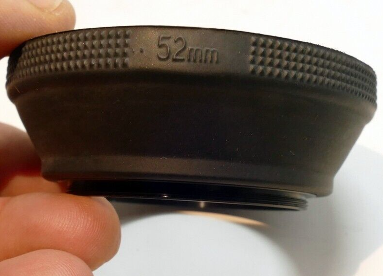 52mm Telephoto Rubber Lens Hood Shade for 50mm f1.4