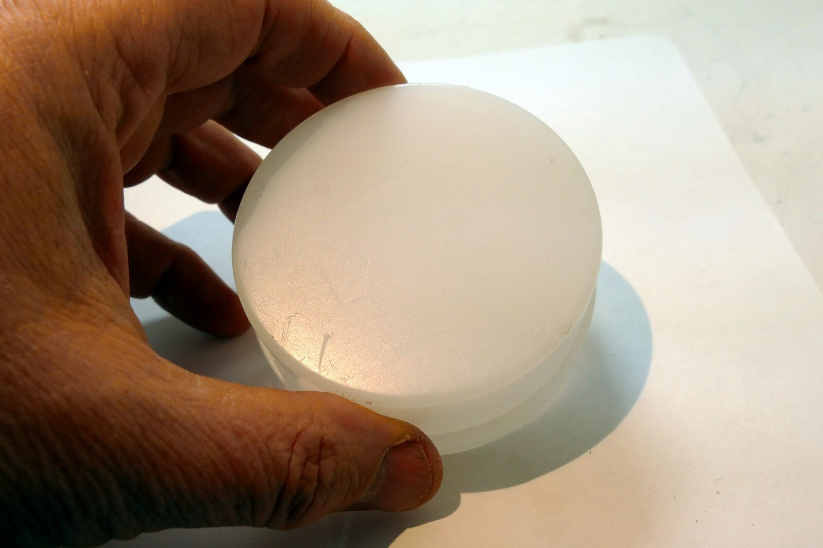 Round SOFT WHITE DOME  for flash 32X77mm