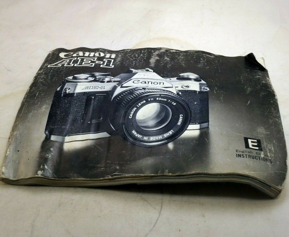 Canon AE-1 Camera Owner's Guide Instructions English E genuine original OEM