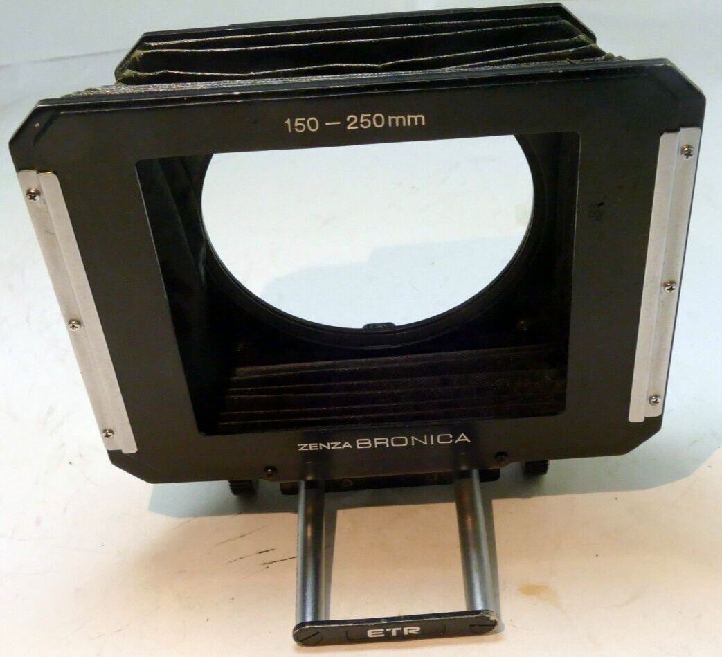 Bronica Lens Hood Shade bellows 150mm 250mm ETRs i 645 - missing lens ring