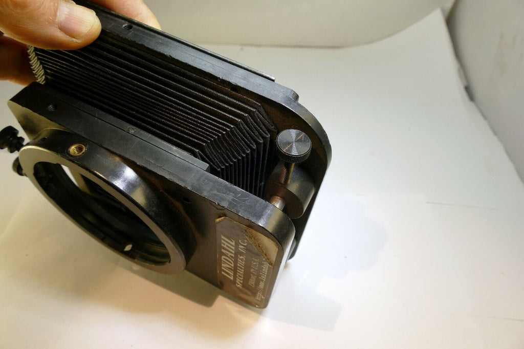 Lindahl Bellows lens Hood 31.1325 Bell-O-Shade Single 3X3 filter slot CF HASS