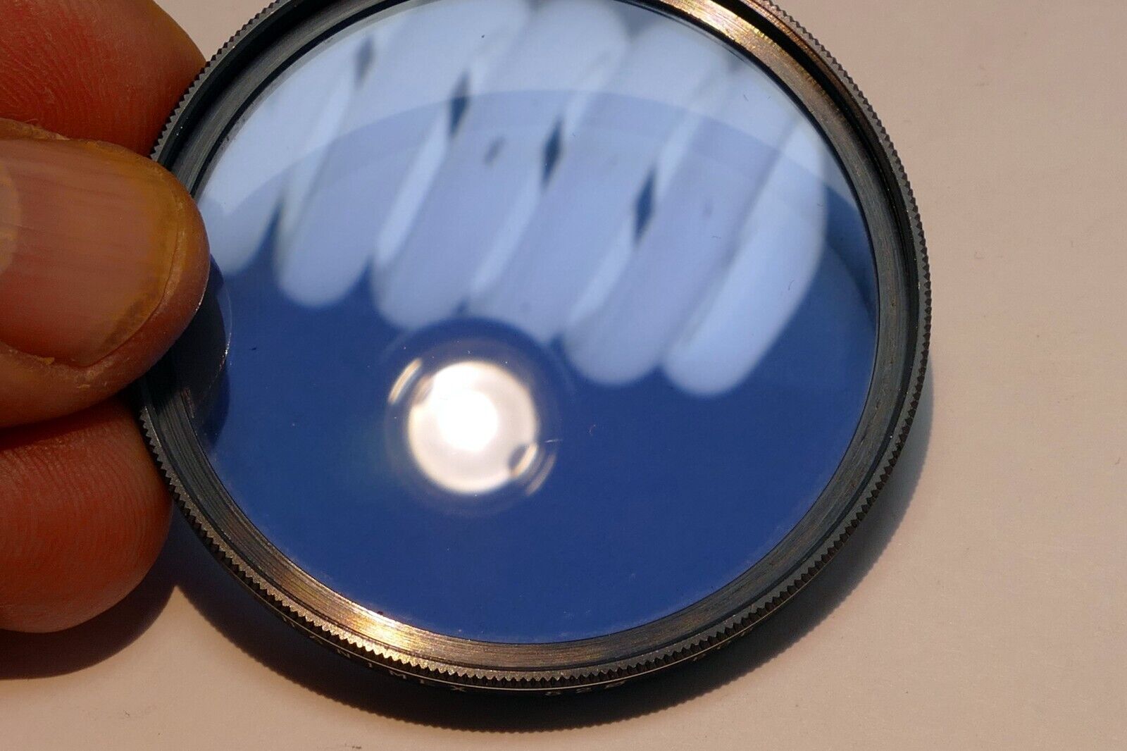 Hanimex 52mm Filter  80B  Blue made in Japan