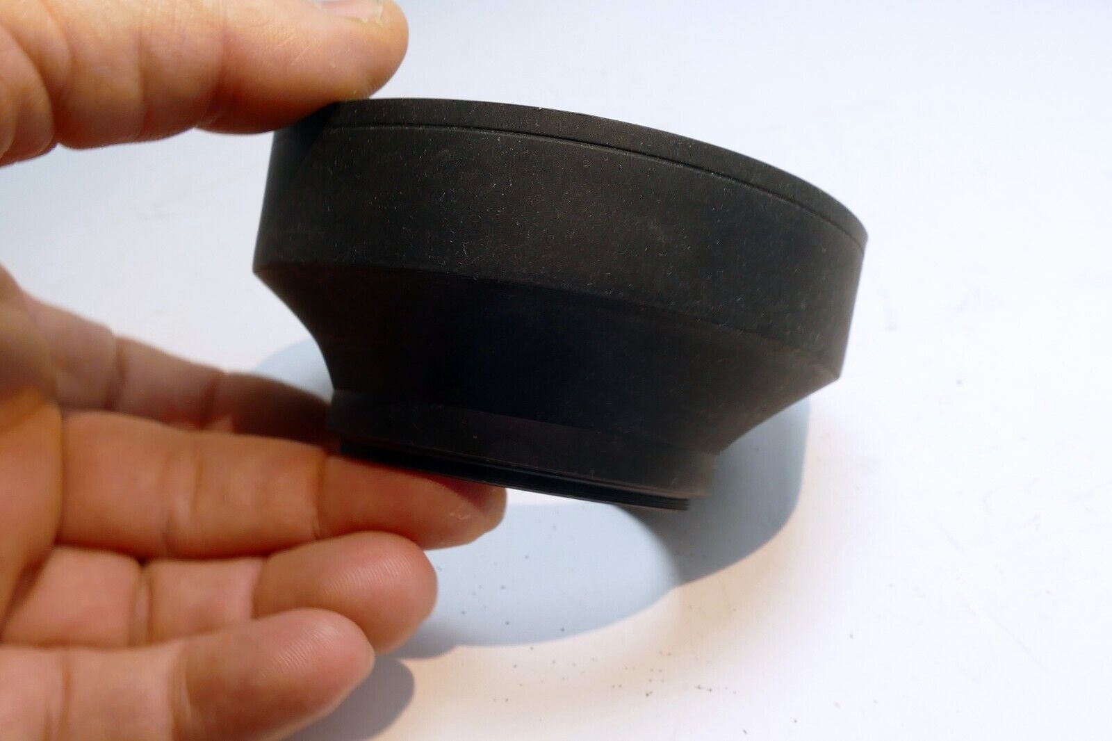 58mm double Threaded Rubber  Lens Hood Shade wide angle and telephoto 3-way