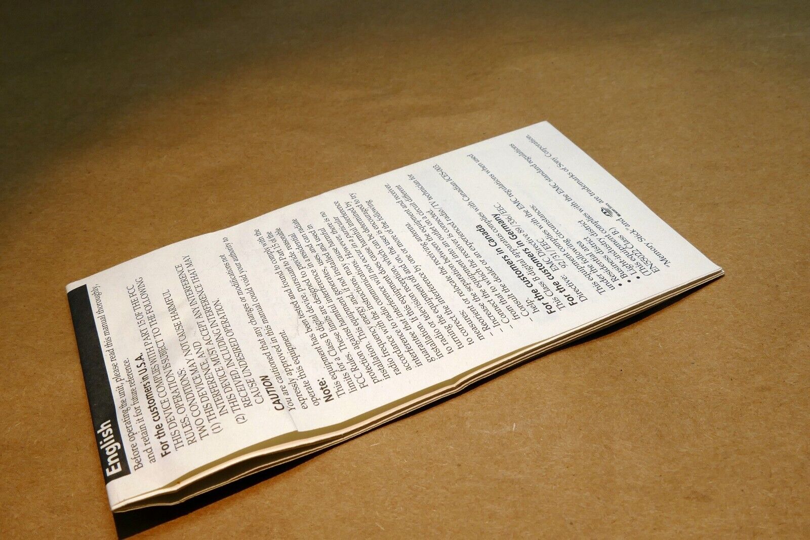 Sony IC Recording Media MSA-8A `16A 64A 128A  guide manual operating