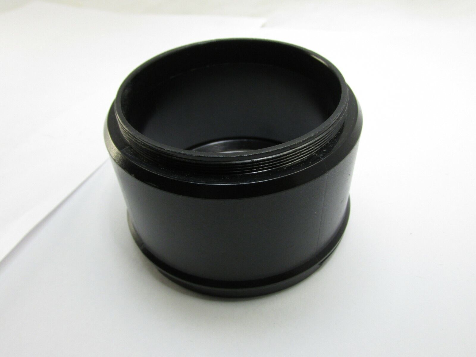 55.5mm OD Plastic Lens Hood Shade unknown brand Threaded on end and twist other