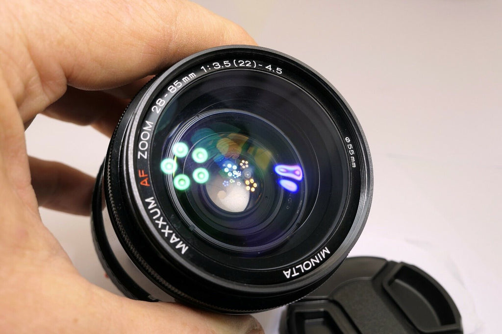 Minolta Maxxum 28-85mm f3.5-4.5 AF Lens (with fungus inside, focus stuck) AS IS
