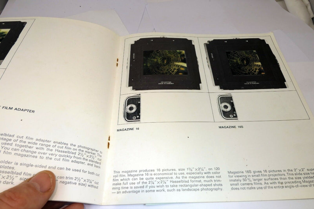 Hasselblad 500C system Guide Brochure cameras lens accessory list