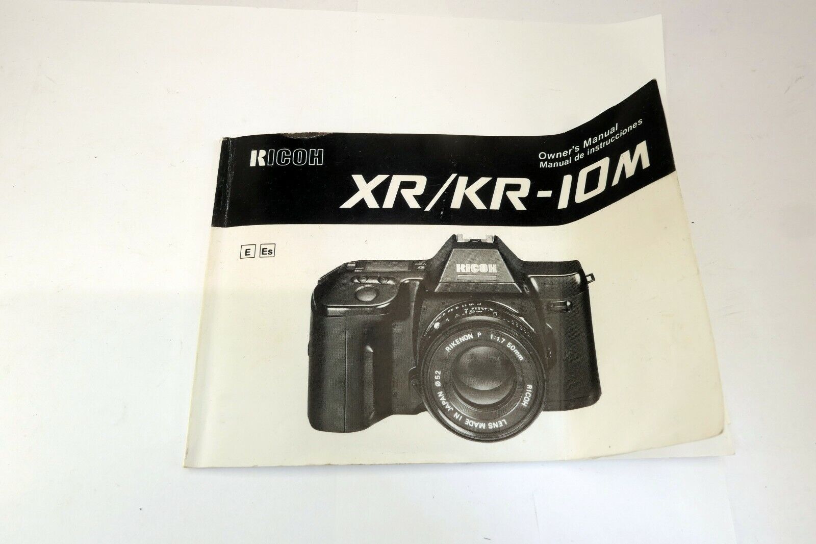 Ricoh XR KR-10M Camera Guide Owner's Manual English Espanol E ES