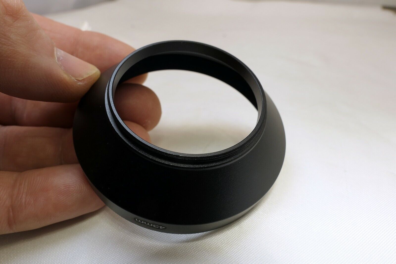 43mm Metal LENS hood Wide Angle for 3.5cm 2.8cm screw w/ threads in front rim 62