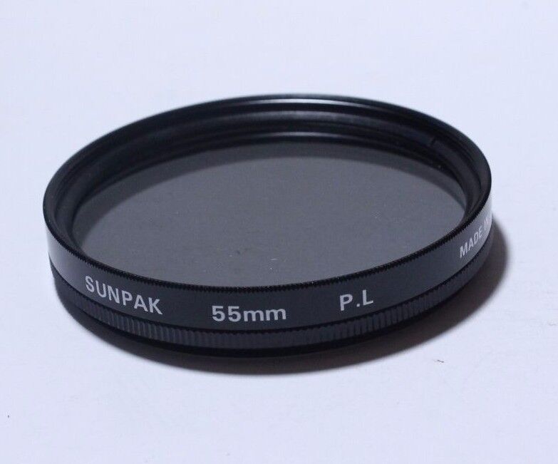 Used Lens Filter: B21907 Sunpak 55mm PL JAPAN