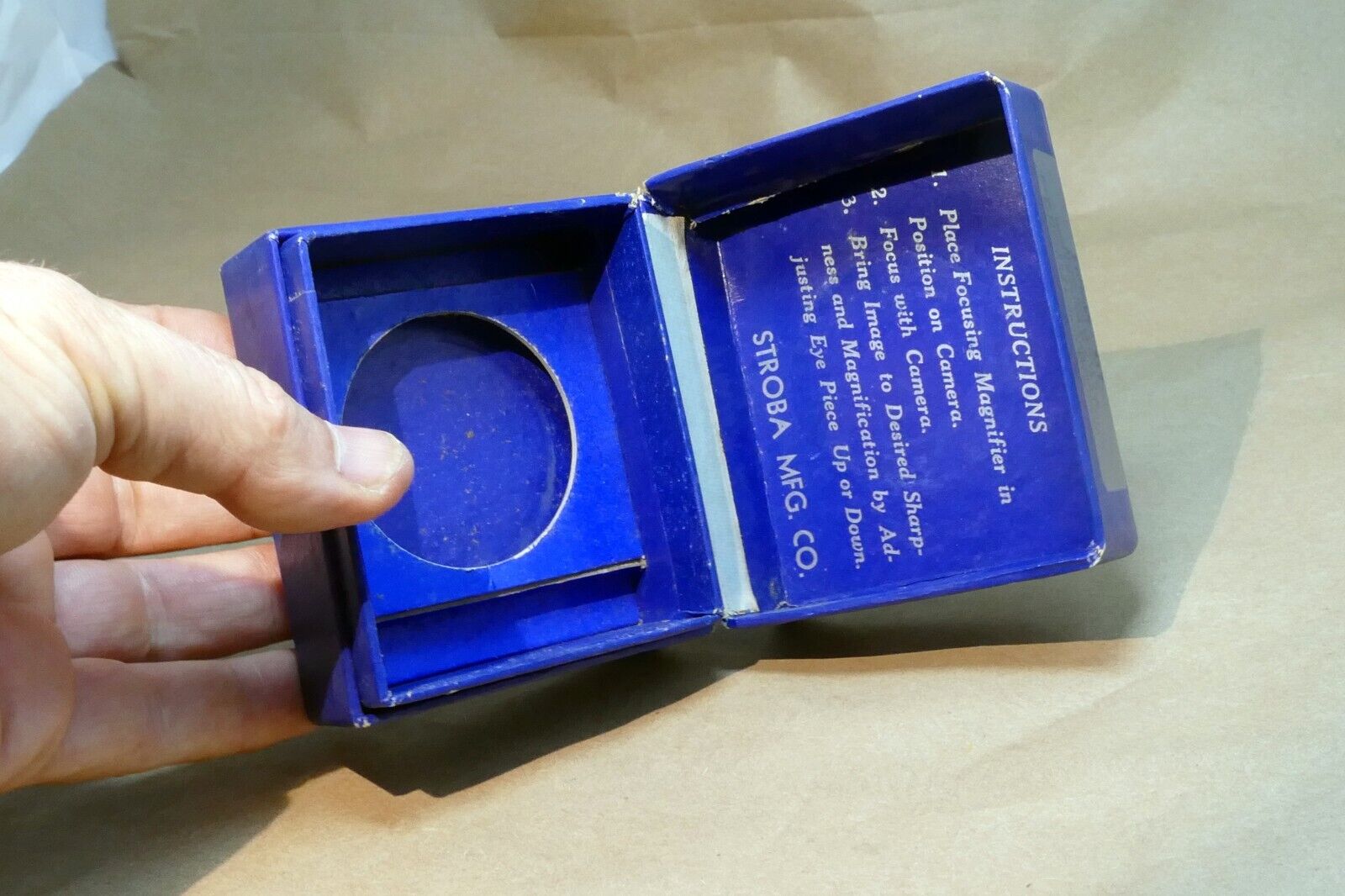 An Empty Box (only ) for Stroba wide Field Focus Magnifier  MI for Rolleiflex