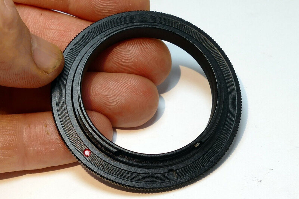 55mm Macro Reverse Adapter Ring for Canon EOS M M2 EF-M mount mirrorless cameras