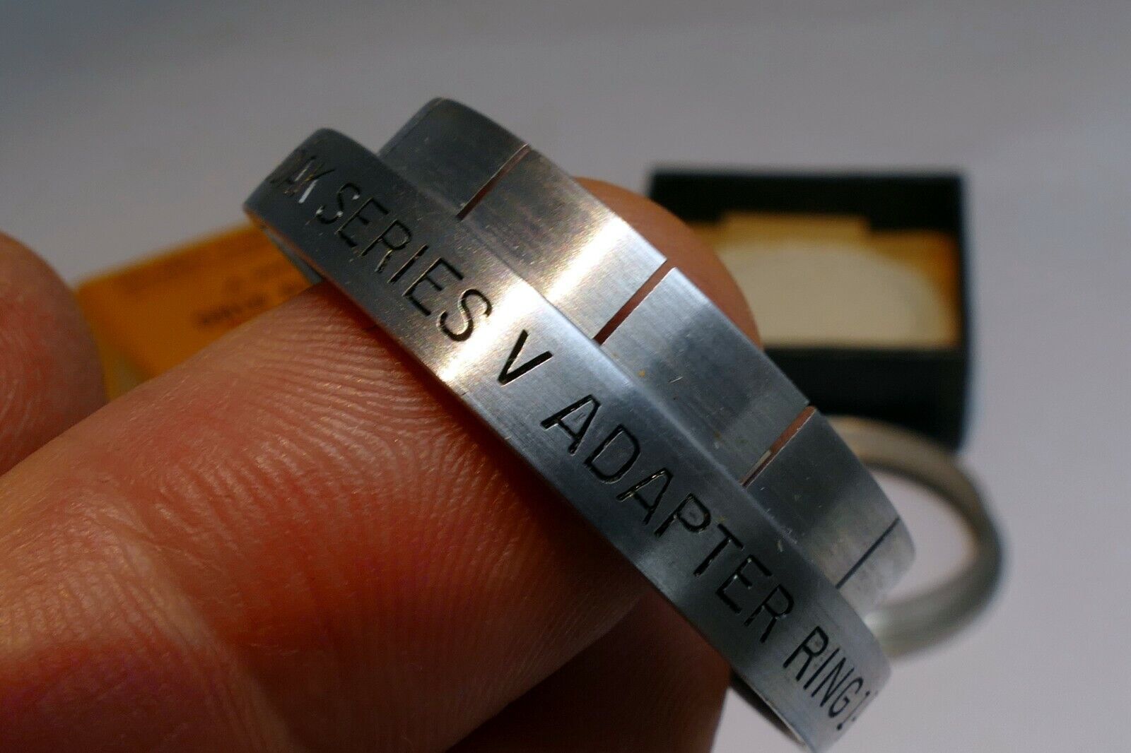 Kodak series V 5 Adapter ring with 1  1/8" 28.5mm retainer ring Filter Holder