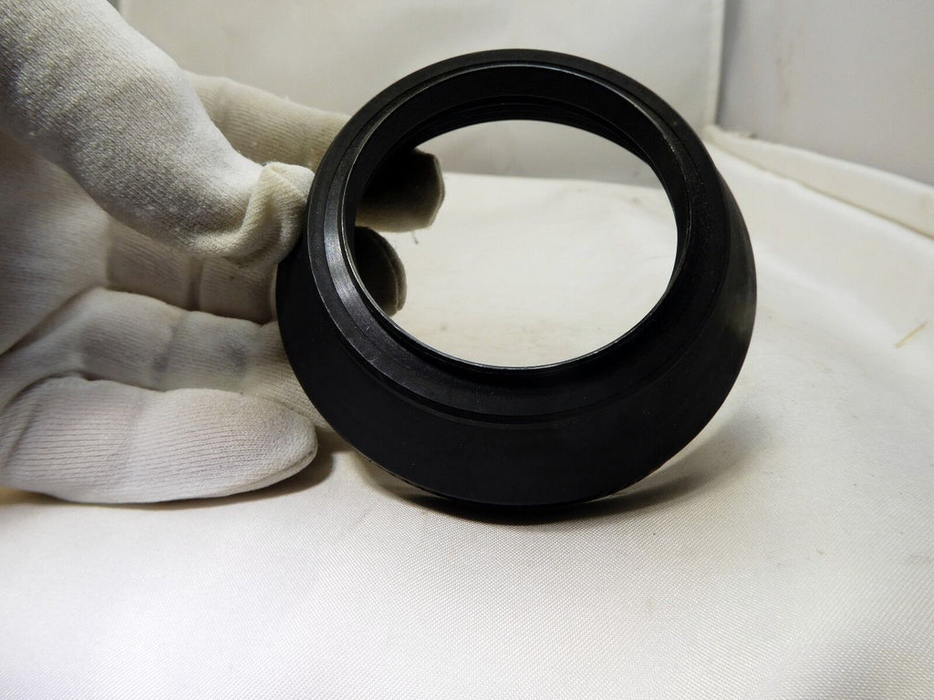 52mm Rubber Lens Hood with plastic rim  made in Japan with threads in the front