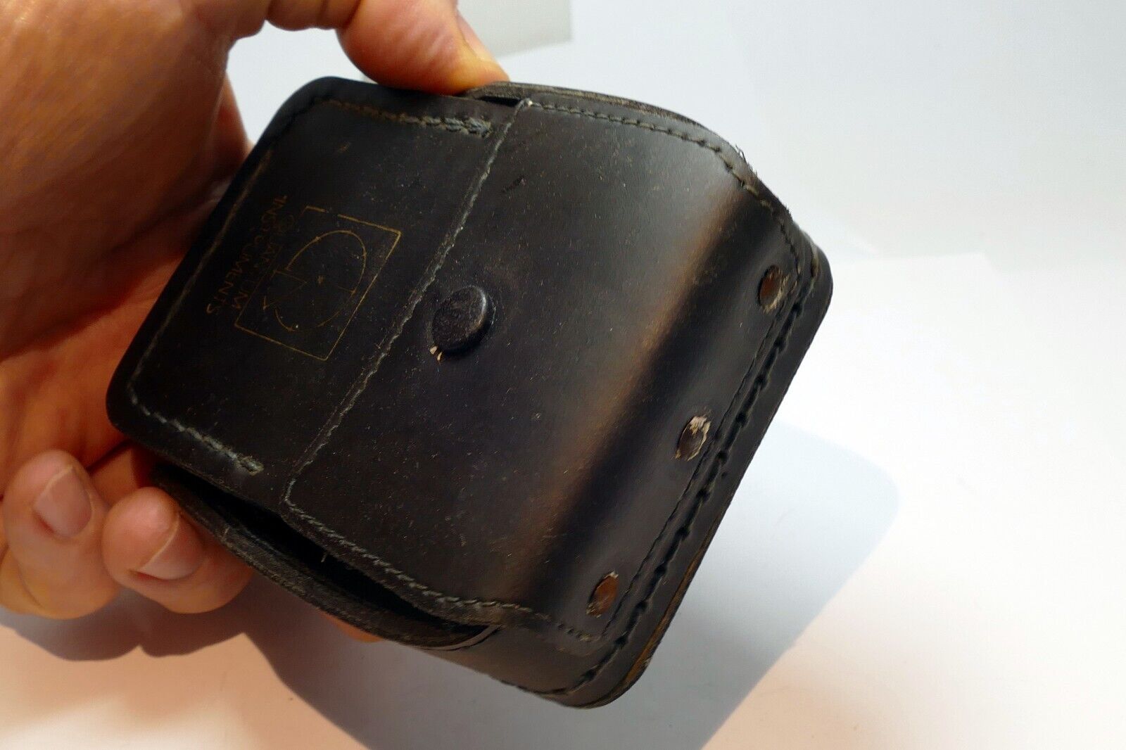 Leather soft pouch case for Quantum Instruments Calcu-Flash Digital Flash Meter