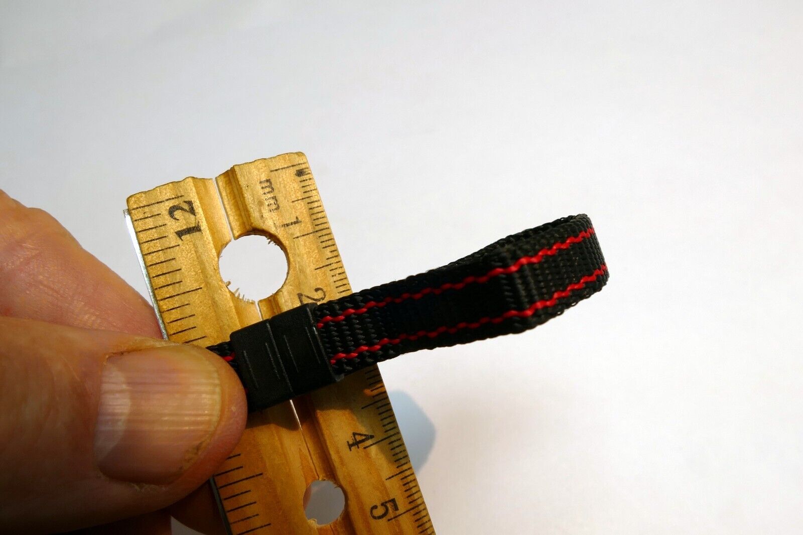 Pentax Asahi Black / Red Wrist Camera Strap   Genuine OEM vintage