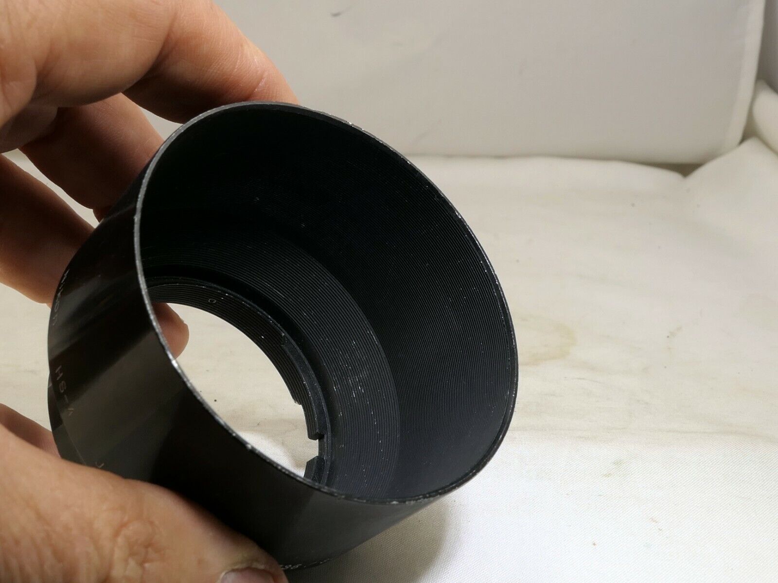 Nikon HS-4 Hood Shade Metal clip on for 105mm f2.5 85mm f2.0 Ai Ai-s Genuine EOM