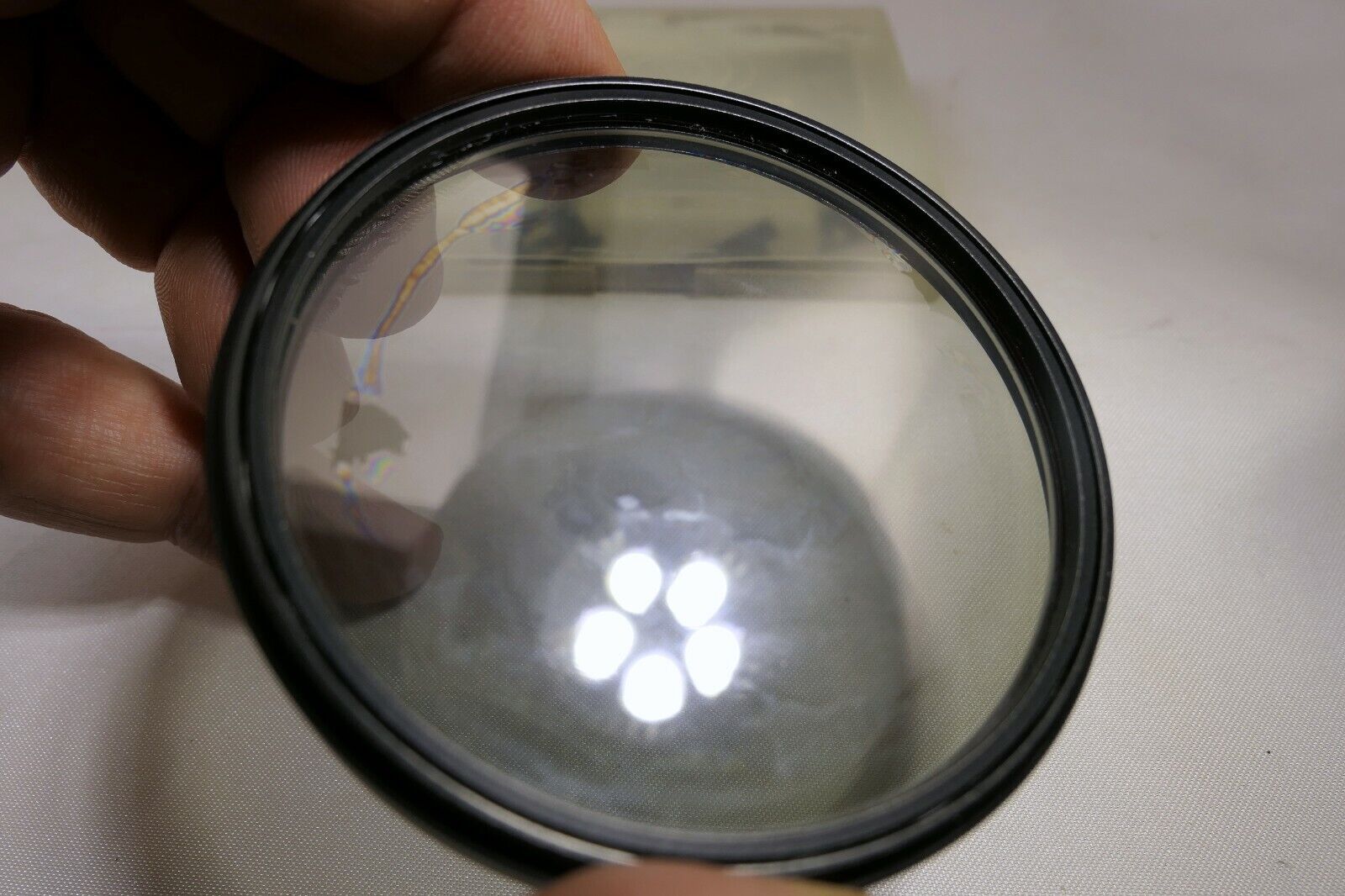 B+W 67mm Polarizer PL TOP POL Germany - damaged coating separation - genuine