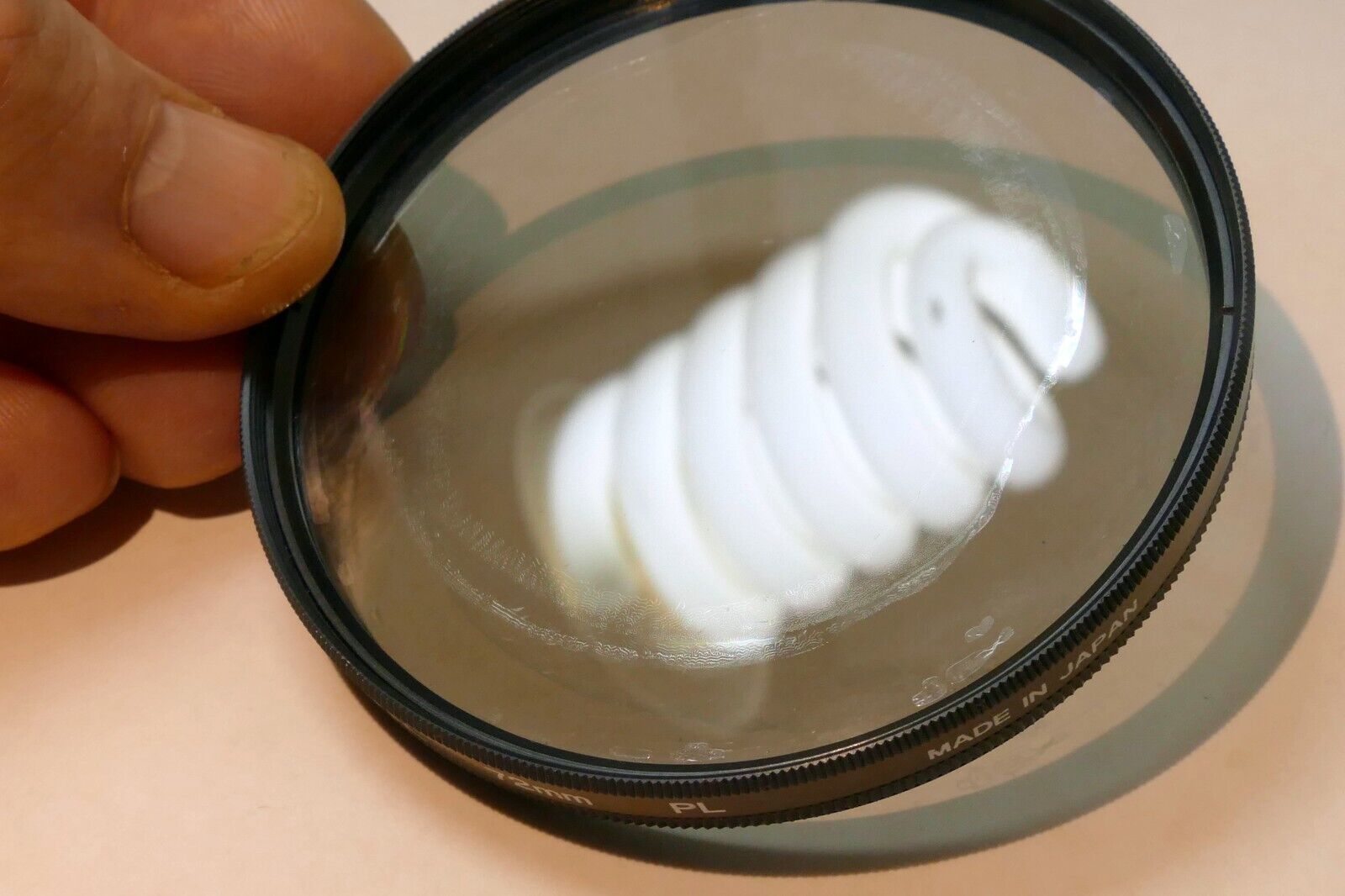 Digital 72mm PL Filter Polarizing Polar - DAMAGED coating, separation for artist