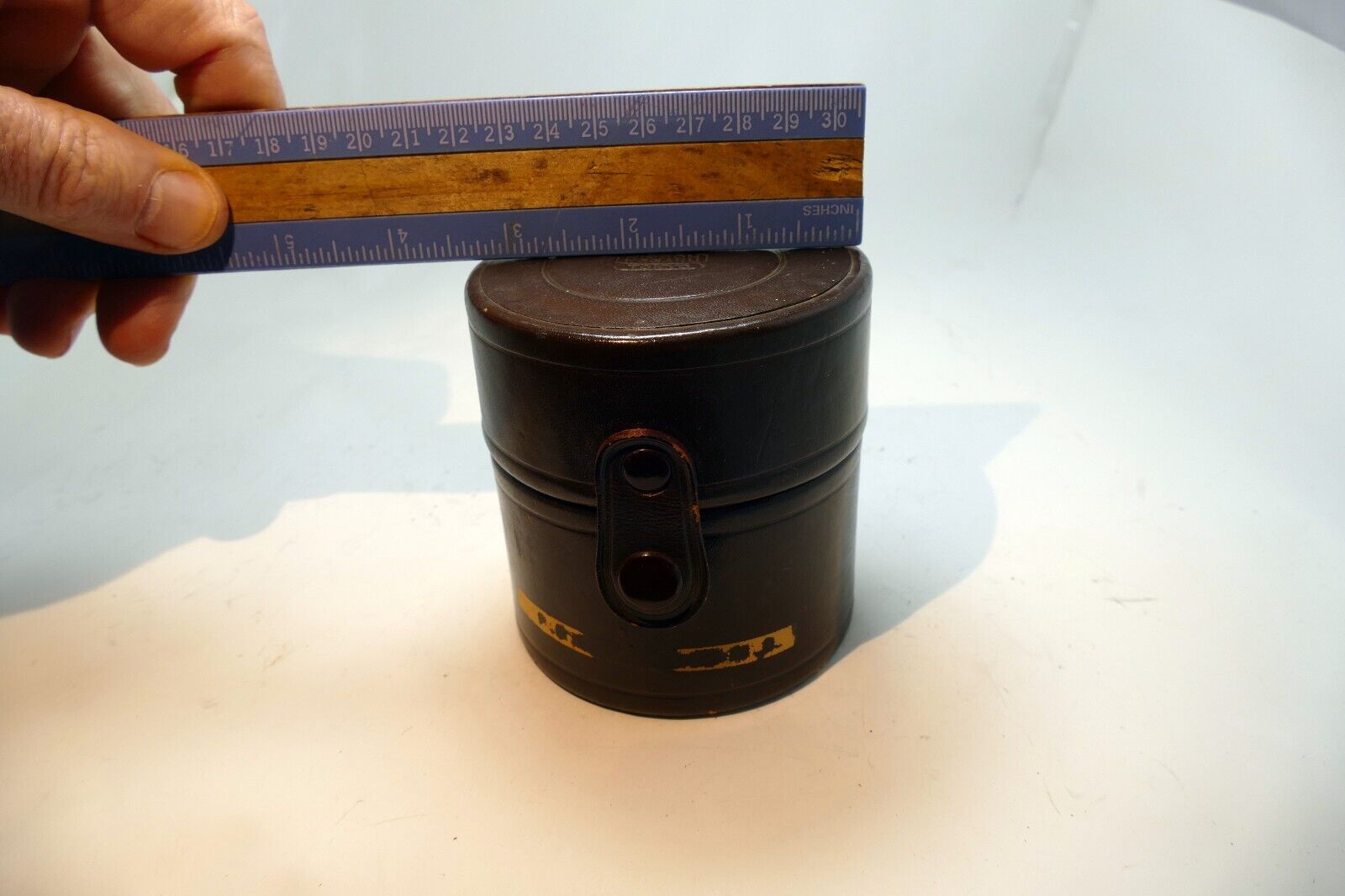 NIKON Nippon Kogaku Leather Hard Case for 28mm f2.8 f3.5 lens fits 50mm f1.8
