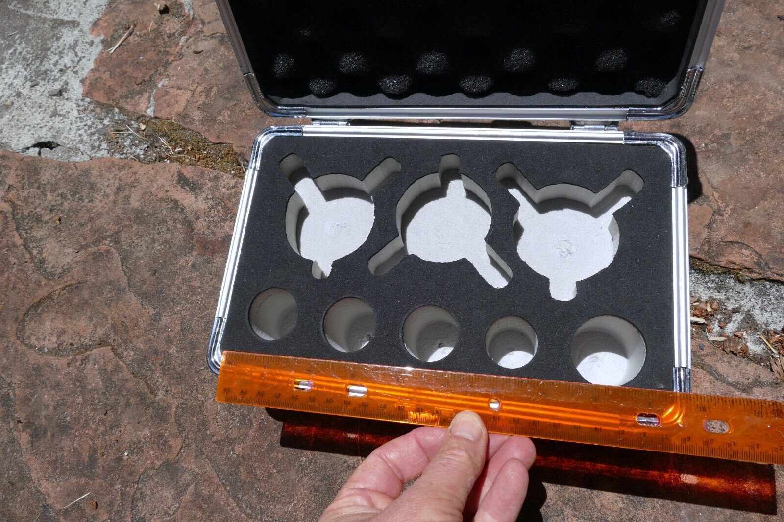 Omax Aluminum Case for Dark Field Objective set  Microscopes