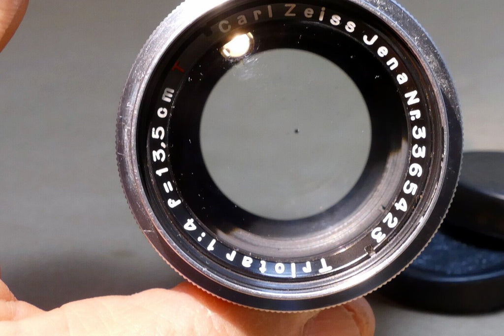Carl Zeiss Jena Triotar 13.5cm f4.0 T M42 Lens Screw  Mount 135mm