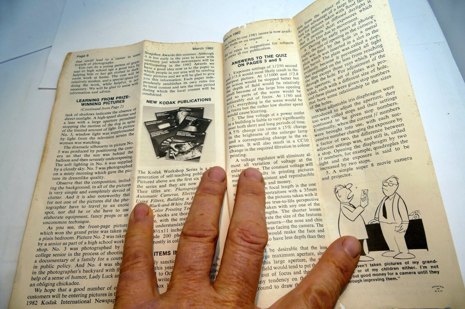 Honan Camera Gazette vintage 1980's tips for better pictures