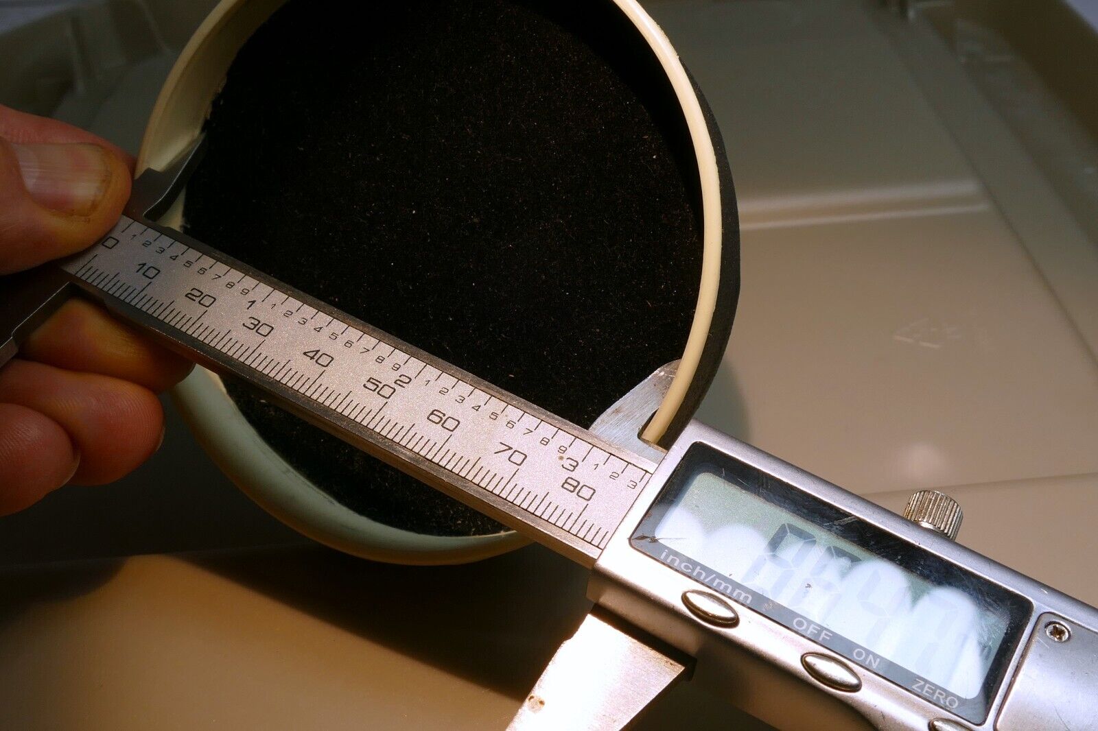 85-86mm Lens Cap  vintage slip on type  for telescope or lens (home made)