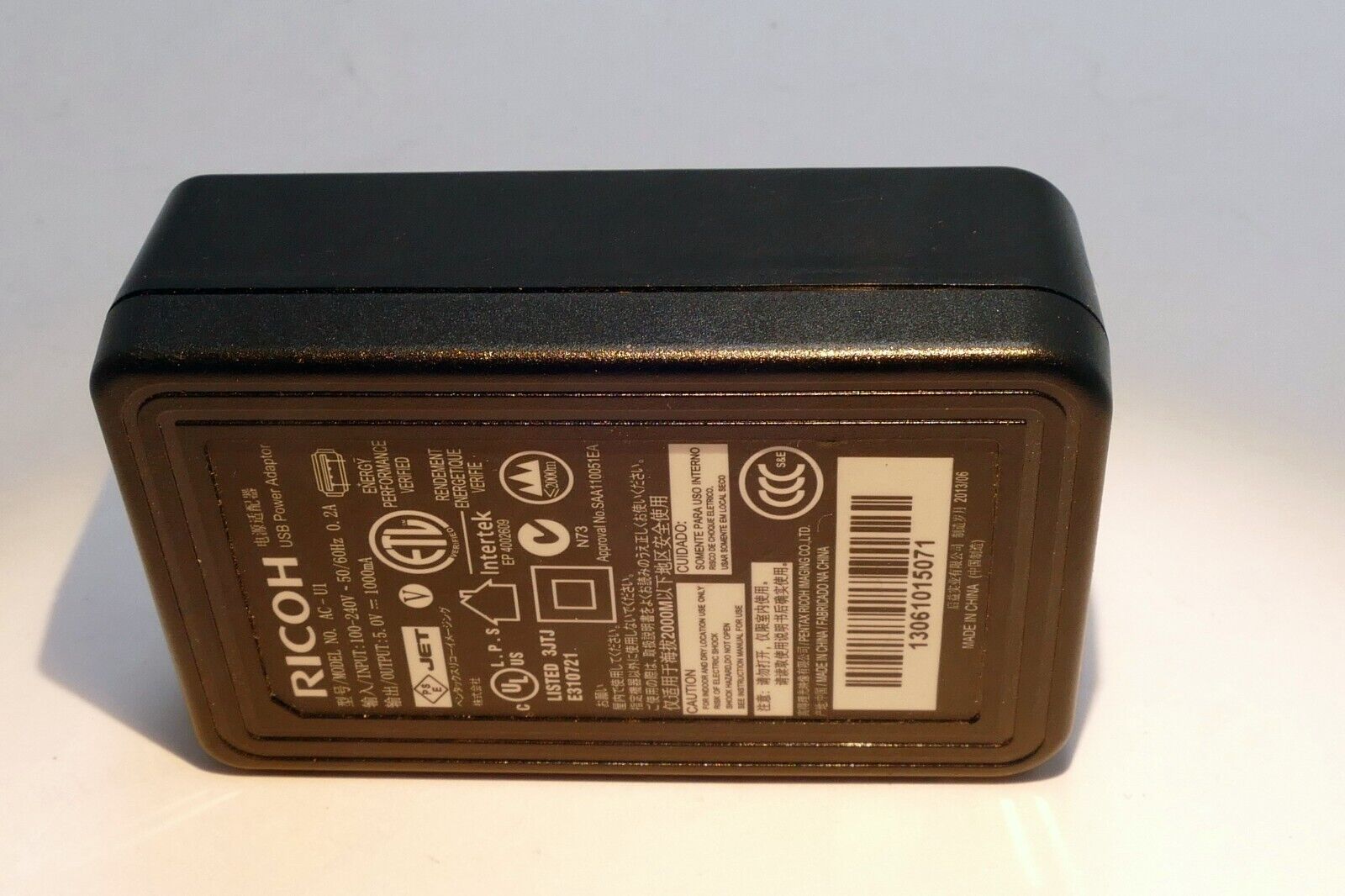 Ricoh Ladegerät AC-U1 Strom Adapter (Fehlende Wand Stecker) - Original