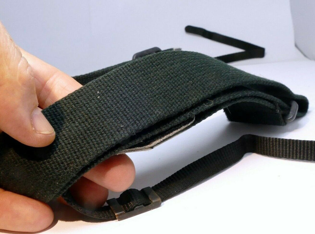 Minolta Canvas Black camera neck hand strap 44" long 4cm wide