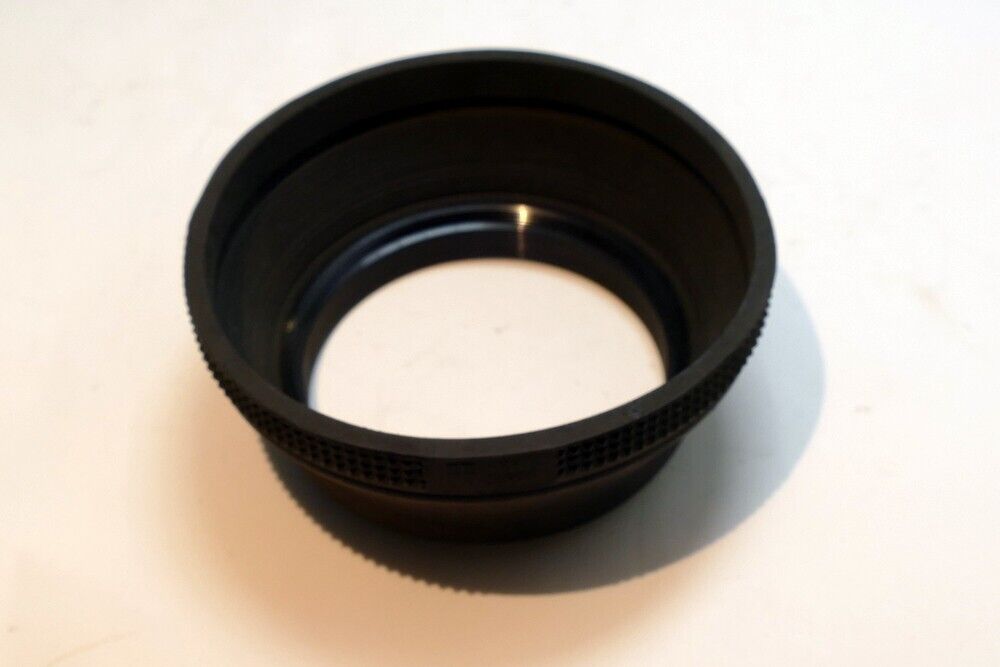 55mm Rubber Lens Hood Shade vintage double threaded for 50mm f1 f1.7 made Japan