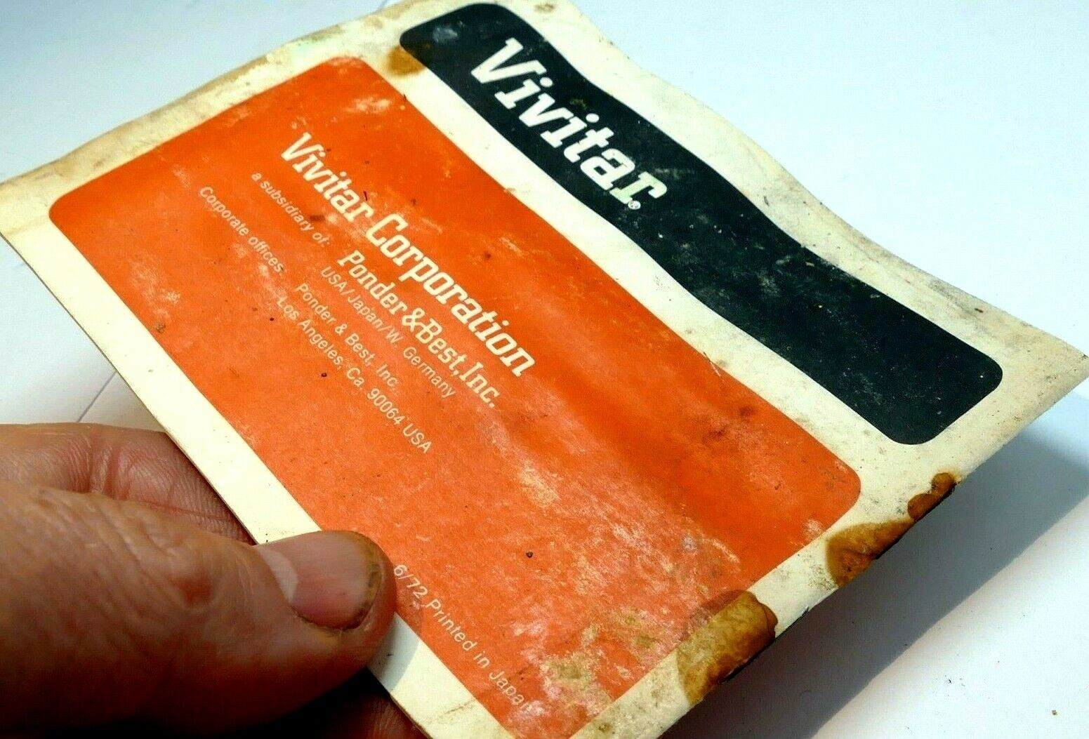 Vivitar Fixed 28mm f2.5 Wide Angle Lens  Owner's Manual guide English 1972
