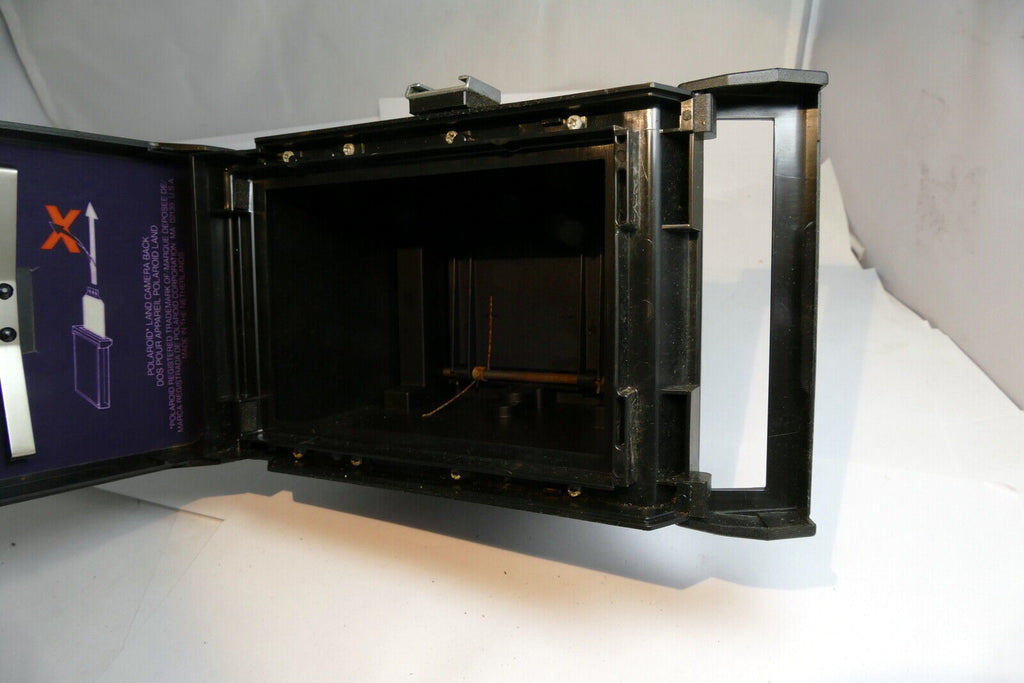 Polaroid land camera back for CU-5 MP macro  lens system