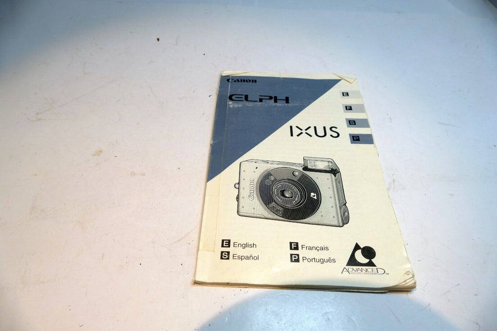 Canon Elph  IXUS Camera Advance advantix APS User's Manual Instruction Guide E