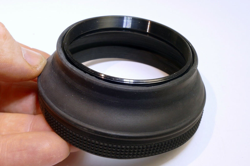 58mm Rubber Lens Hood Shade Collapsible double threaded