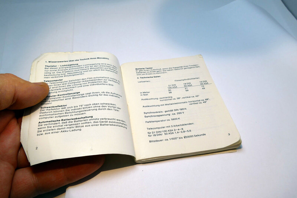 Mecablitz 30 BCT 4 german Deautche Ausgabe bedienungsanleitung guide manual book