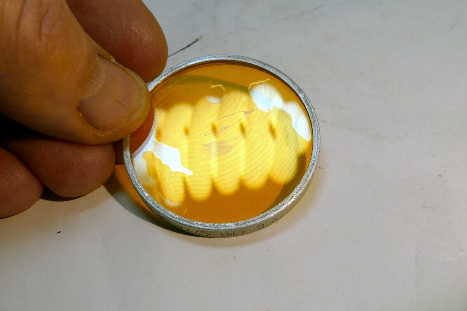 Kodak Wratten Yellow 2 Filter series 6 VI Drop in type - coating separation