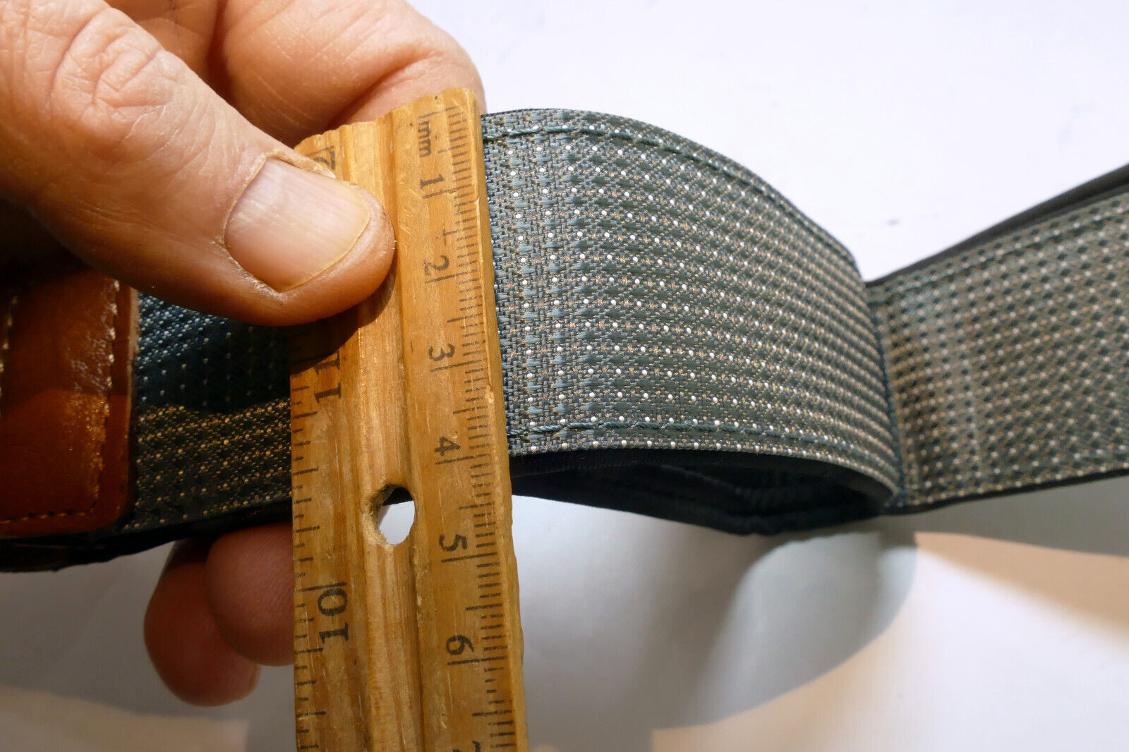 Gray Teal Camera Neck strap 4cm wide with quick release