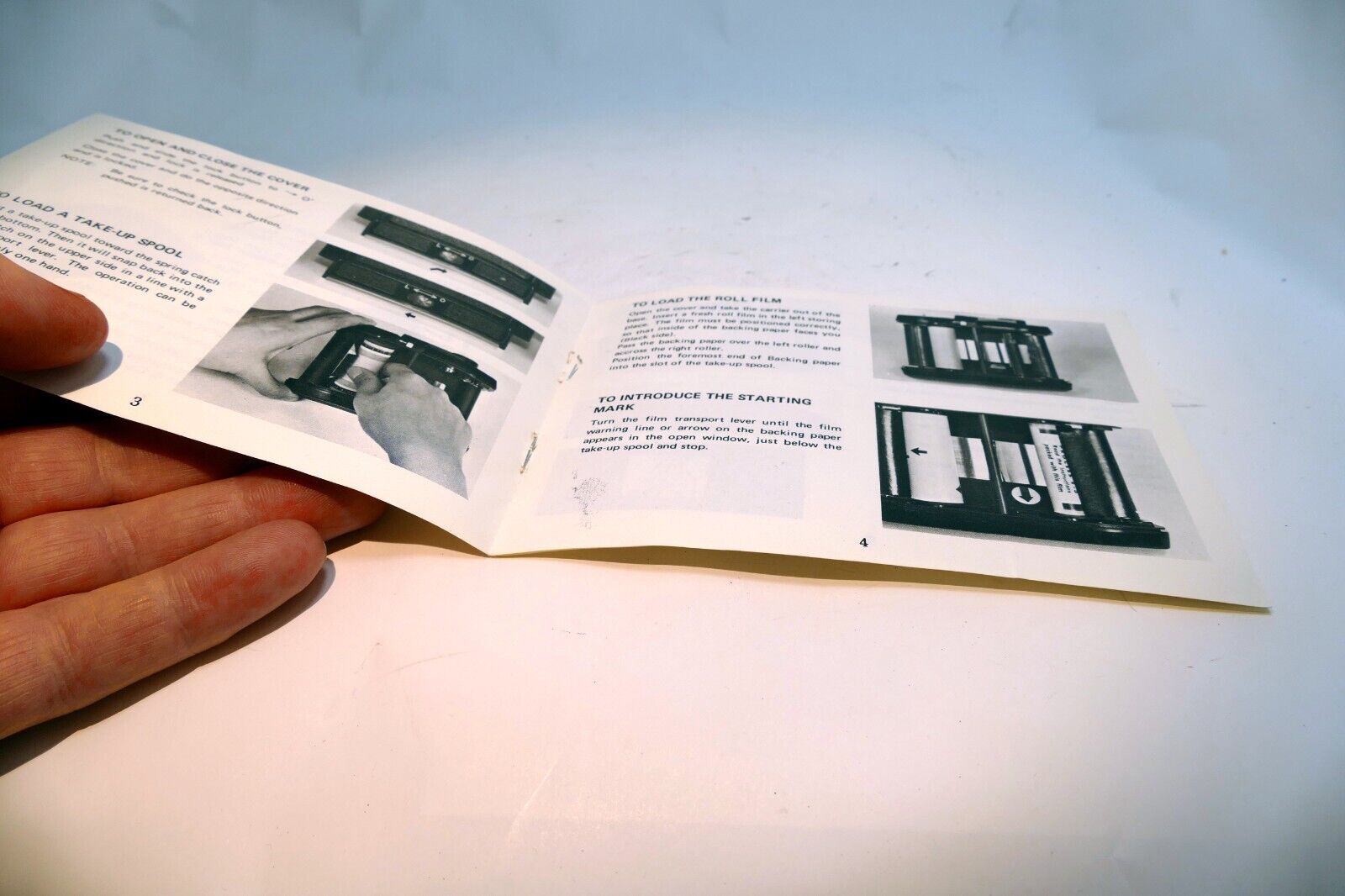 Horseman Roll Film Holder 120 adapter Guide Instruction Owner Manual English E