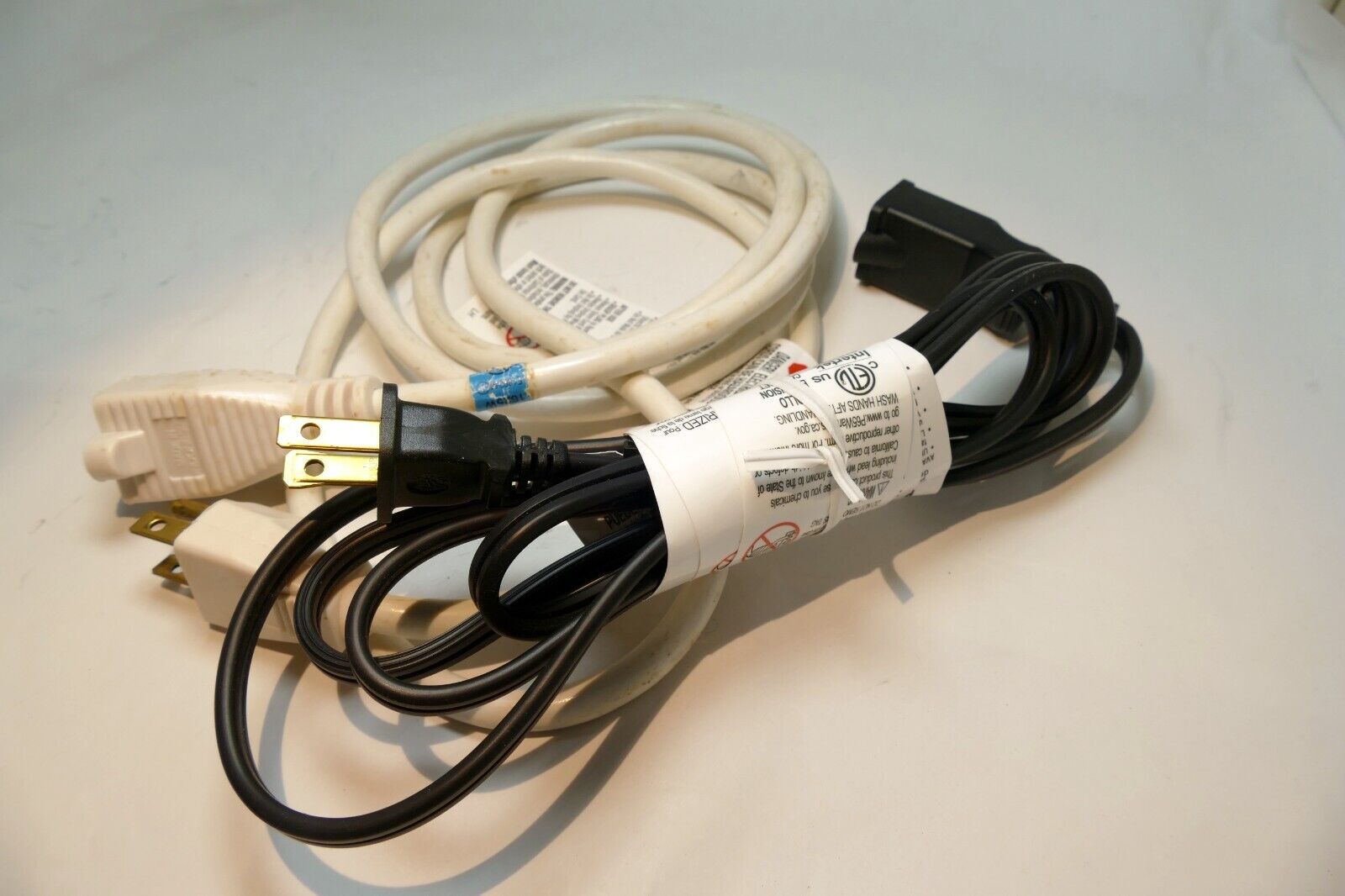 2x Extension Power Cord Cable 6  feet long lot pack of two