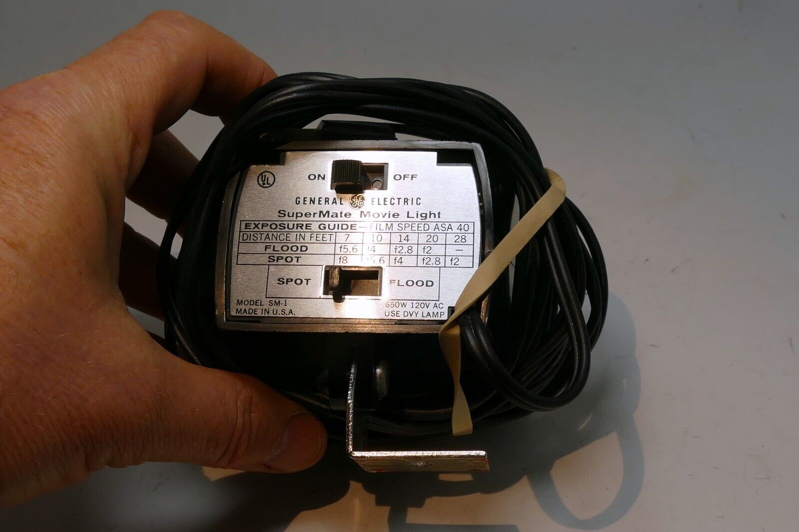 GE Super Mate Movie Light The Perfect Mate for Super 8 Cameras - vintage, works