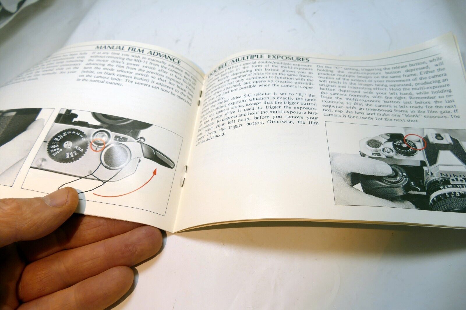 Nikon MD-11 Motor Drive Winder  Instructions manual guide English EN - vintage