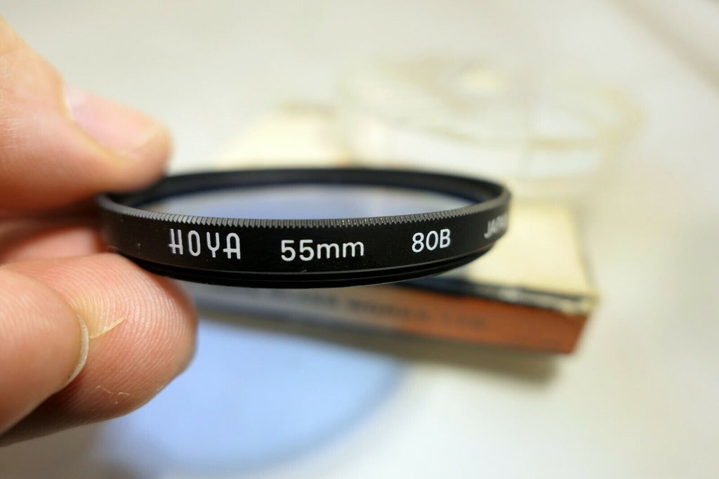 Hoya 55mm 80B Blue Lens filter made in Japan